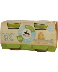 Omogeneizzato di trota con verdure 2x80g ALCE NERO