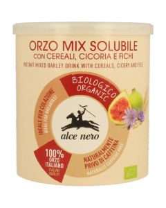 Orzomix solubile con cereali, cicoria e fichi 125g ALCE NERO
