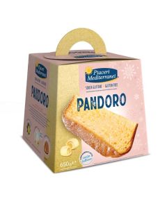 Pandoro senza Glutine e senza Lattosio 650g Piaceri Mediterranei