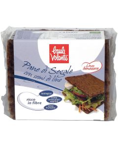 Pane di Segale integrale con semi di lino - Linea Benessere 500g BAULE VOLANTE