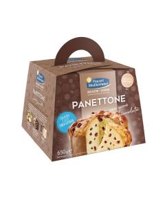 Panettone senza Glutine con gocce di Cioccolato 650g Piaceri Mediterranei