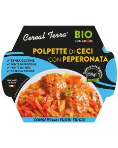 Polpette di ceci con peperonata 250g CEREAL TERRA