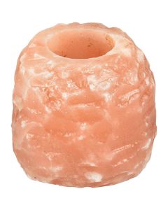 Porta candela di sale rosa dell'himalaya - l 0x0pz DOLMEN - SALI DAL MONDO