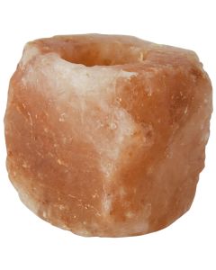 Porta candela di sale rosa dell'himalaya - m 1pz DOLMEN - SALI DAL MONDO