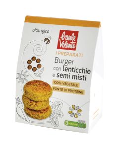 Preparato per burger con lenticchie e semi misti Vegan 180g Baule Volante