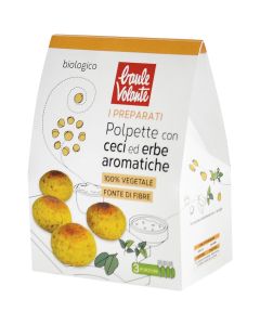 Preparato per polpette con ceci ed erbe aromatiche Vegan 180g Baule Volante