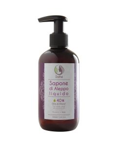 Sapone di aleppo liquido - 40% olio di alloro 250ml DAFNE