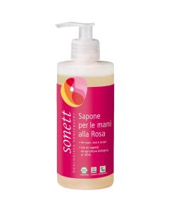 Sapone liquido mani alla rosa 300ml SONETT