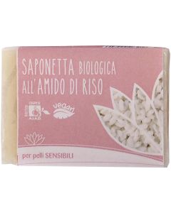 Saponetta all'amido di riso 100g FIOR DI LOTO