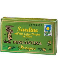 Sardine in olio extravergine d'oliva 120g PESCANTINA