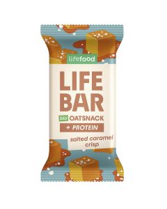 Snack avena protein caramello salato crisp 40g LIFEFOOD