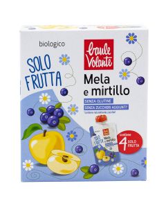 Solo Frutta Mela e Mirtillo 4x100gr Baule Volante