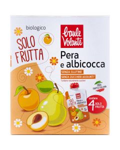 Solo frutta pera e albicocca 4x100g BAULE VOLANTE