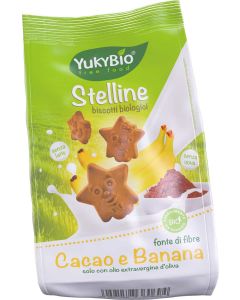 Stelline al Cacao con Banana 120 G YUKYBIO