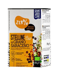 Stelline di Grano Saraceno 250gr Zer% Glutine Fior di Loto