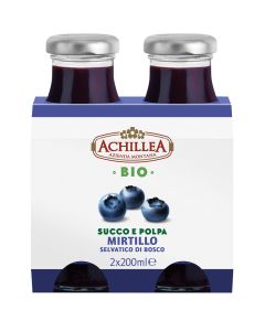 Succo e polpa mirtillo 2x200ml ACHILLEA