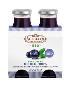 Succobene mirtillo 100% 2x200ml Achillea