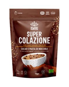 Super colazione - cacao e pasta di nocciole 360g ISWARI