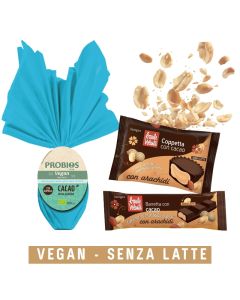 Uova di Pasqua Vegan + Barretta e Coppetta crema con Arachidi