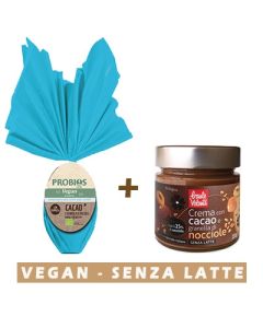 Uovo di Pasqua con Granella + Crema al Cacao con Granella di Nocciole