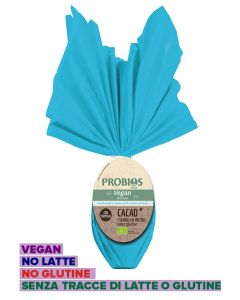 Uovo di Pasqua Vegan senza latte con Granella di Nocciole senza glutine 200g Probios