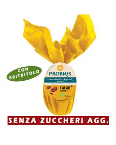 Uovo di Pasqua Fondente con Eritritolo Senza Zuccheri aggiunti 200g Probios