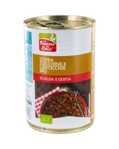 Zuppa lenticchie e verdure pronta in lattina 400g LA FINESTRA SUL CIELO